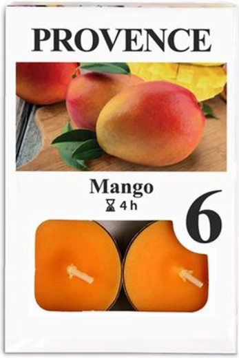 Mango Tealight Candles, 6 pcs
