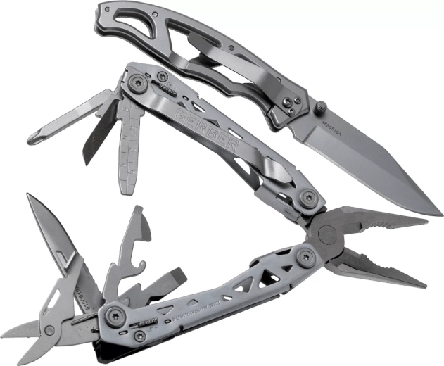 Gerber set Suspension NXT and Paraframe – multi-tool pliers (15 functions) and pocket knife