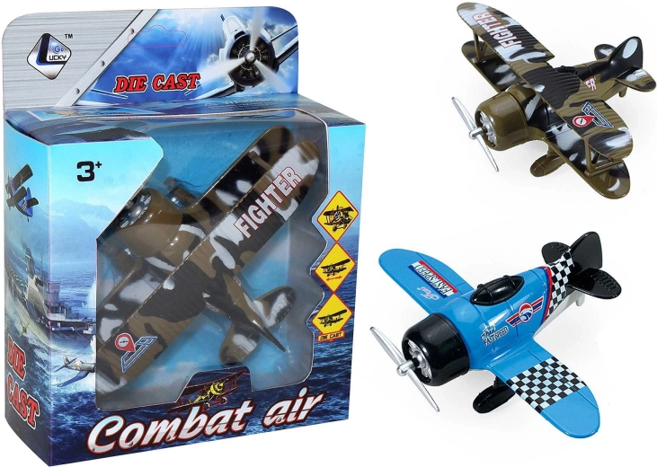 Metal Airplane Tin Box