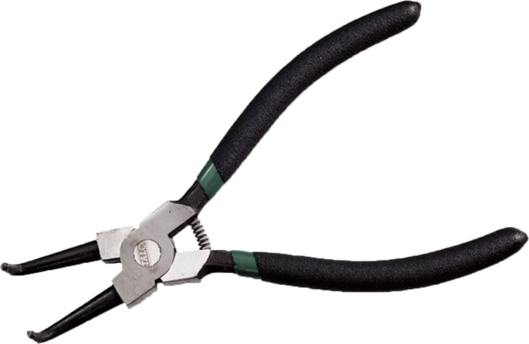 Bent external circlip pliers 180 mm STALCO