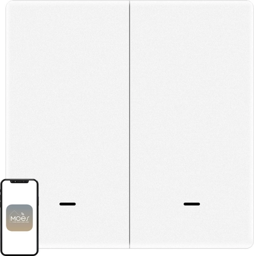 Moes ZigBee scene switch with 2 buttons - 1 piece