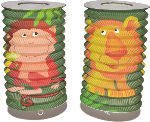 Žibintas cilindras su gyvūnų motyvu 16 cm