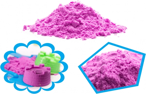 Magiškas kinetinis smėlis vaikams 1 kg – Violetinė