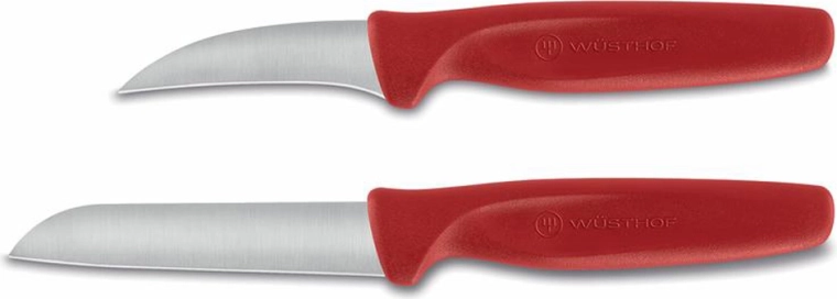 Vegetable Knife Set, 2 pcs, Red