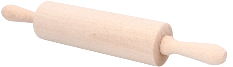 Medinis tešlos kočėlas iš buko medienos, 40 cm