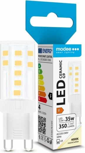 LED lemputė G9 3,5 W neutrali balta MODEE LIGHTING Ceramic