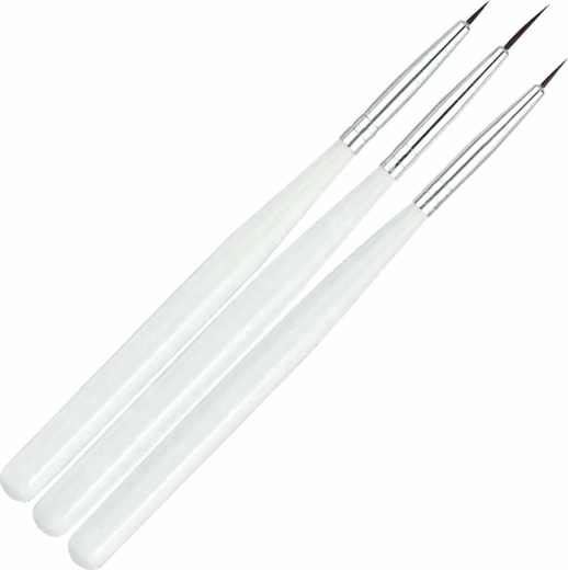 Teptukų rinkinys nagų dekoravimui – 3 vnt.