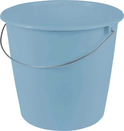 Plastikinis kibiras 10 l mėlynas su metaline rankena KEEEPER