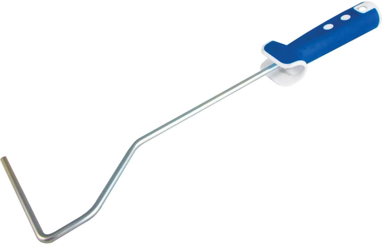 Rubberized handle for paint roller 100 mm, 6 mm shank diameter, length 390 mm
