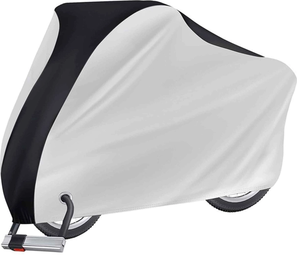 Waterproof protective cover for a bicycle, motorcycle and scooter