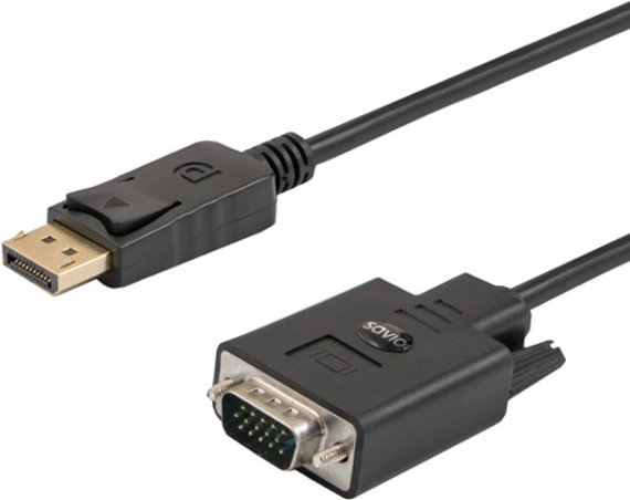 DisplayPort to VGA Cable 1.8 m black