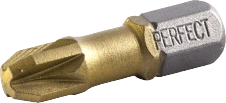 Titanium Pozidriv Bit PZ1 25 mm (2 pcs) Stalco