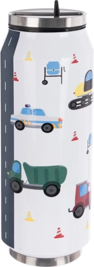 Stainless steel can-shaped thermos 0.4 L Cars