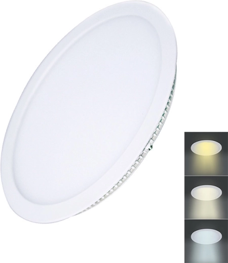 Solight apvalus 18 W LED mini skydelis įleidžiamoms luboms