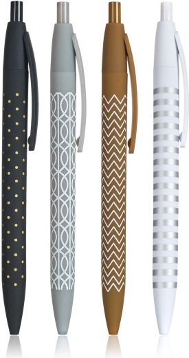 Trendy Mix Ballpoint Pens (4 pcs)