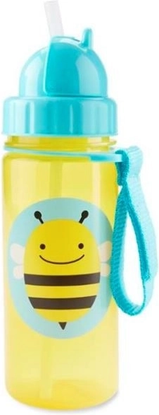 Skip Hop Zoo puodelis su šiaudeliu bitė 385 ml