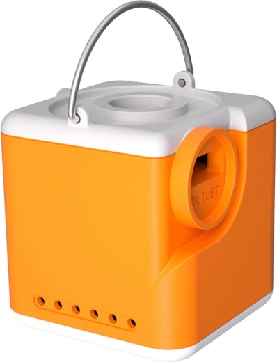 Flextail Nano Pump 5C1 nešiojama 3 viename pompa oranžinė