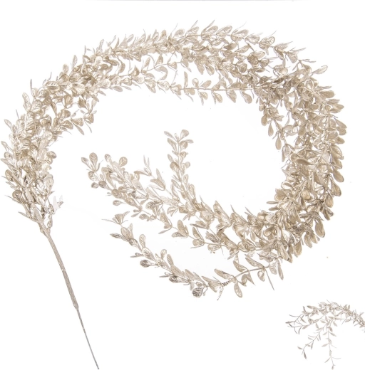Gold plastic garland 88 cm (2 variants)