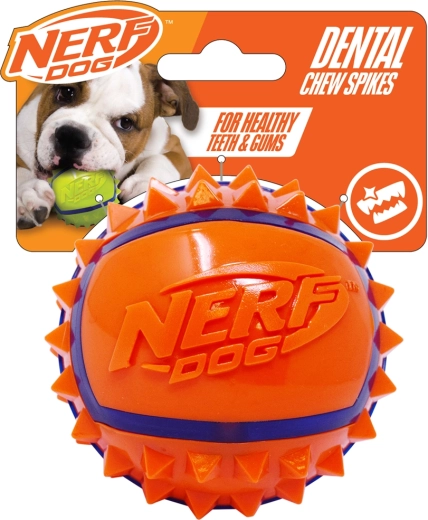 Nerf Dog dygliuotas kamuoliukas šunims 9 cm