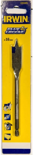 Flat Wood Bit 16 mm IRWIN Blue Groove