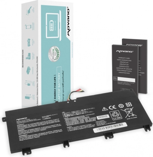 Movano battery for Asus ROG Strix GL703VD / GL503VM / GL503VD / FX503VM (B41N1711) 4240 mAh 64 Wh