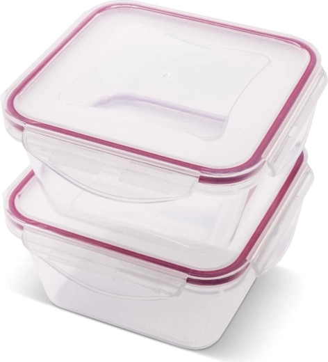 Lamart Clip Square Food Storage Container Set 2 × 600 ml