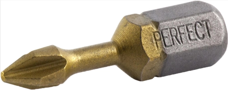 Titanium Phillips Bit PH2 25 mm (2 pcs) Stalco