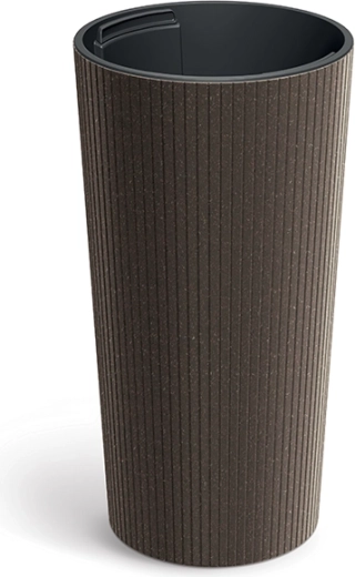 Lamia Slim Eco Wood Planter coffee