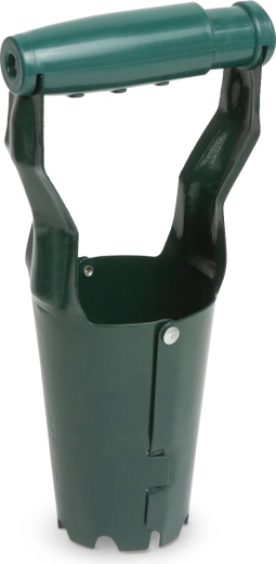 Metal bulb planter with spring