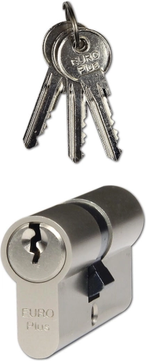 Construction double-sided cylinder 35+45 mm, 3 keys, nickel RICHTER