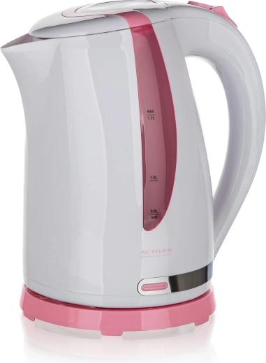 Greito virimo virdulys ETHAN 1,7 l baltai rožinis