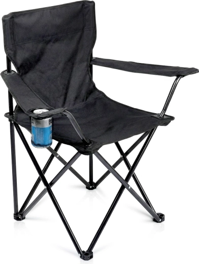 Folding camping chair with case