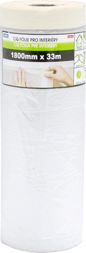 Interior masking tape with protective film 180 cm × 33 m