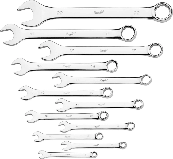 Combination Wrench Set 6–22 mm, 12 pieces