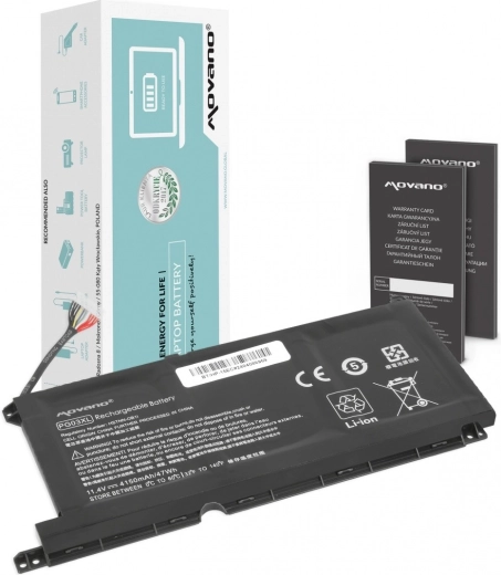 Movano PG03XL battery for HP 15-dh, 15-ec, 15-dk and 16-a laptops (4150 mAh / 47 Wh)