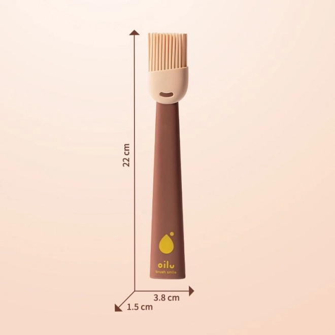 Silicone Brush for Cakes and Meat - Brown