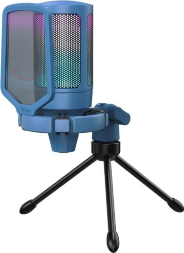 Gaming USB condenser microphone Fifine A6V blue