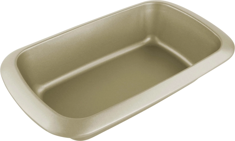 Kitchisimo carbon steel cake pan 29 × 17 × 6.3 cm, gold