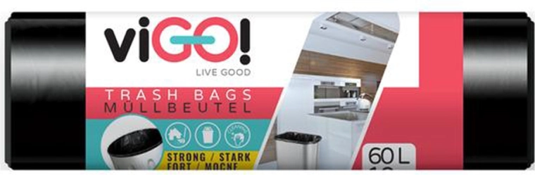 Trash bags 60 l VIGO DeLuxe, 10 pcs