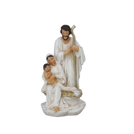 Šventosios šeimos figurėlė su auksuotomis detalėmis 12,6 cm – 1 vnt.