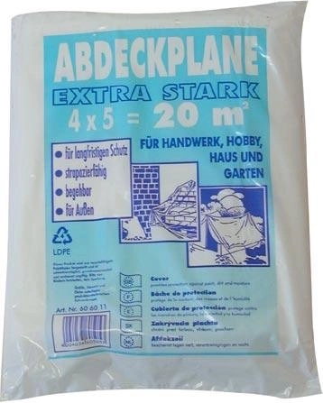 Protective sheet 4 × 5 m, 40 µm – heavy-duty