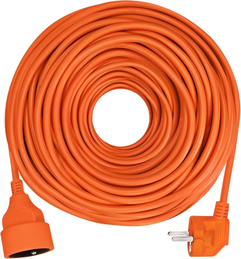Solight extension cable with coupler, 1 socket, 25 m, 3 × 1.5 mm², orange - 1 piece