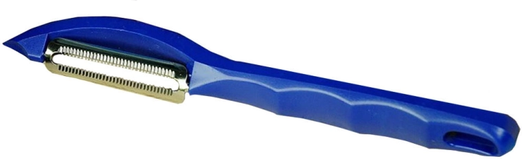Dvipusė skustuvė su dantyta geležte BARRACUDA 17 cm