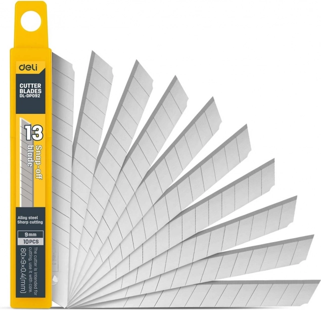 Universalus Deli Tools peilis su keičiamu 9 mm ašmeniu