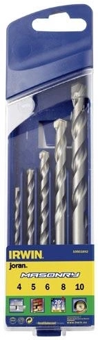 IRWIN Masonry Drill Bit Set for Masonry 4–10 mm, 5 pcs