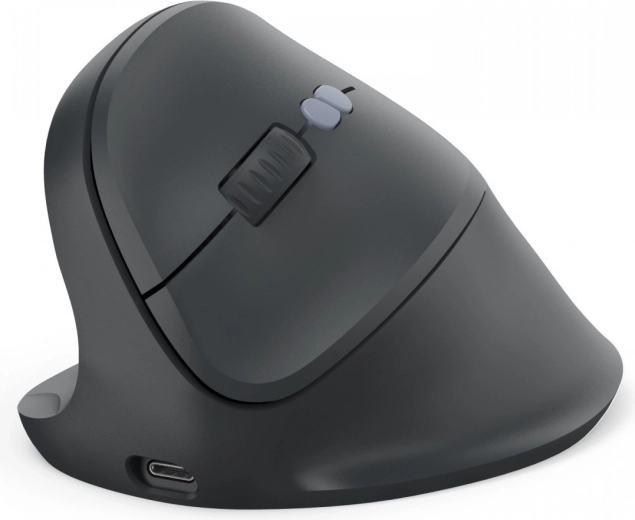 Ergonomic Vertical Mouse for Left-Handers – Black