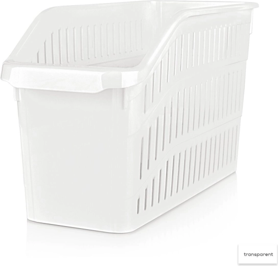 Plastikinis laikymo krepšelis–organizatorius Tina 13 × 30 × 17 cm, spalvų miksas