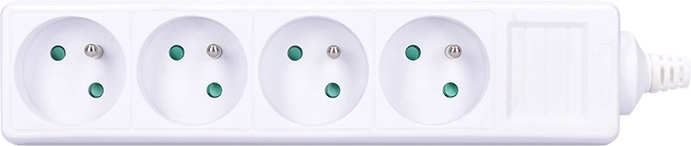 Solight multiple socket outlet with terminal block, 4 sockets