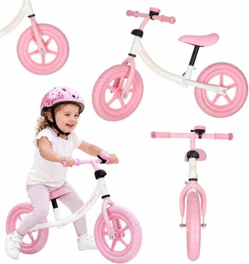 Trike Fix Balance rožinis balansinis dviratukas su skambučiu