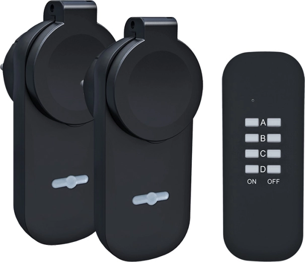 Solight remote-controlled outdoor sockets – set of 2 sockets + remote control